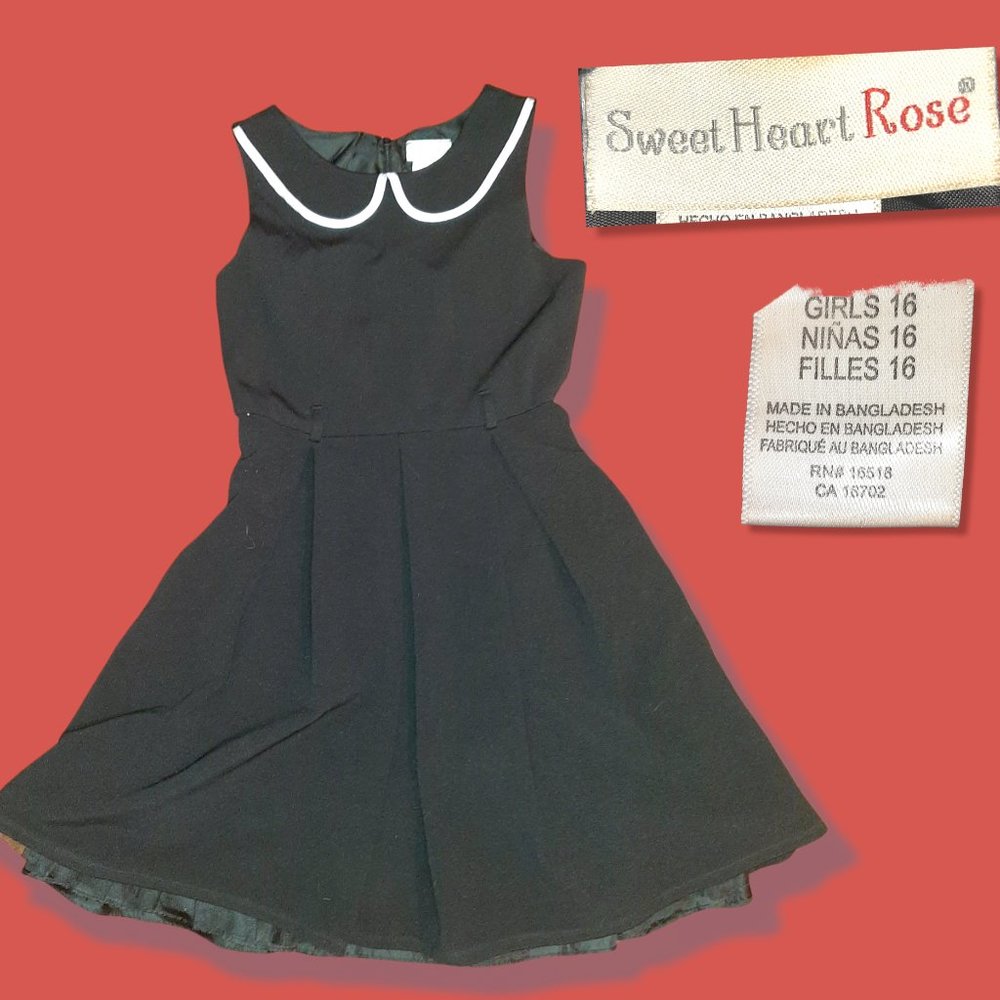 Black Sleeveless Girl's Dress